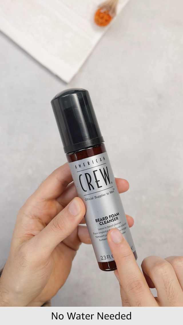 American Crew beard foam cleanser